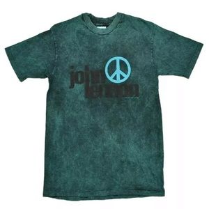 1991 The Beatles John Lennon Acid Wash Tee Size L